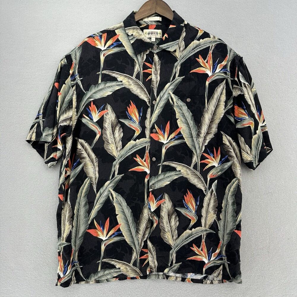 90s Campia Hawaiian T.V. SHOW‎ Button Up Shirt MIKE NEWMAN BAYWATCH Mens XL VTG